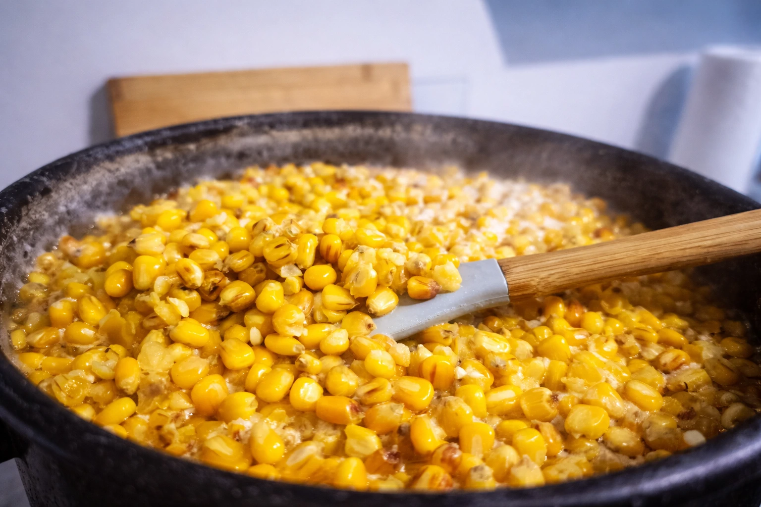 gotowana kukurydza na ryby